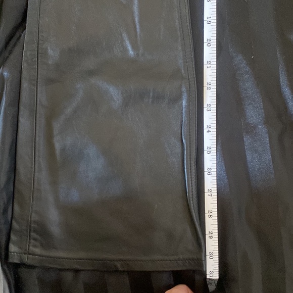 Vintage Charlotte Russe Y2K Bratz Black Leather Flare Pants Low Rise - Picture 8 of 8